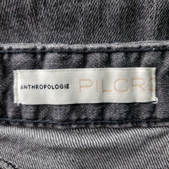 Anthropologie Pilcro Womens Crystal Beaded High-Rise Slim Straight Jeans Size 30 - Picture 3 of 9